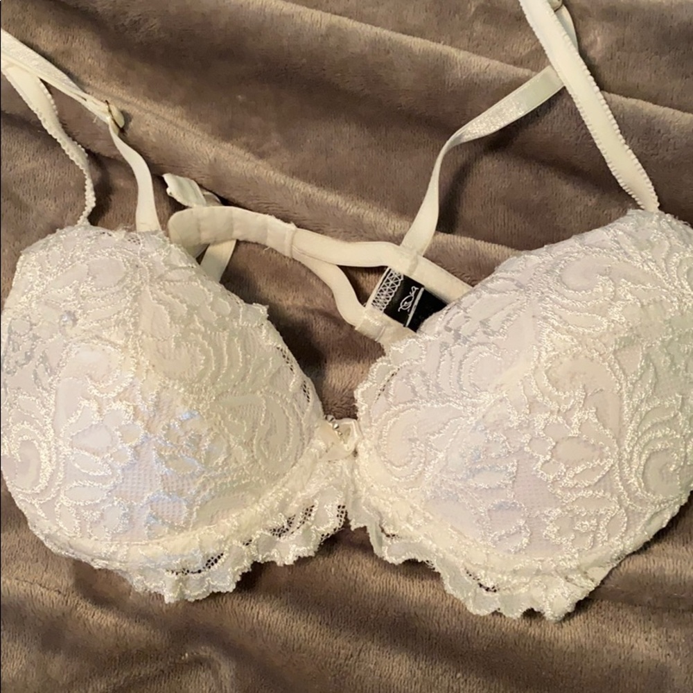 Smart abs Sexy White Lace underwire bra